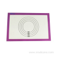 Food grade non-slip silicone pastry mat with measurements